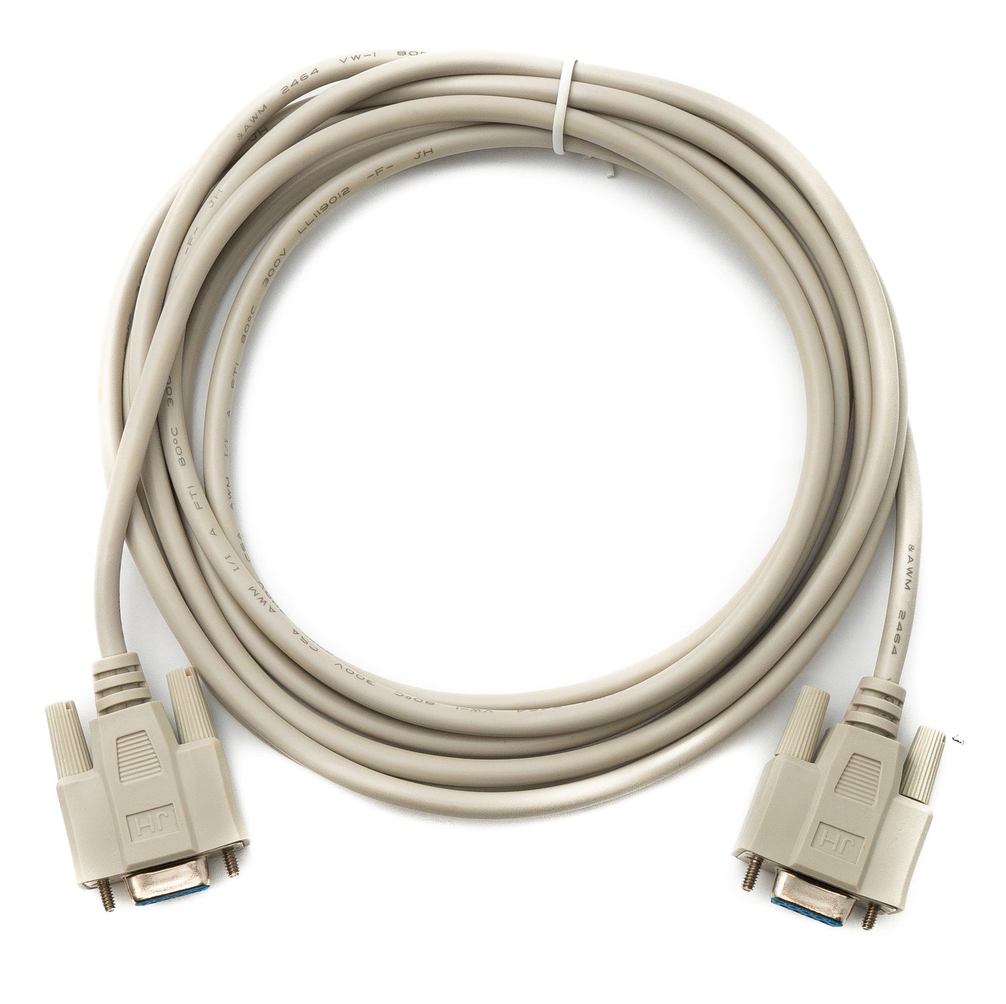 SYSTEM-S D Sub Kabel 3 m 9 Pin Buchse zu Buchse RS232 DB9 in Grau