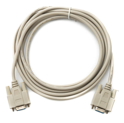 SYSTEM-S D Sub Kabel 3 m 9 Pin Buchse zu Buchse RS232 DB9 in Grau