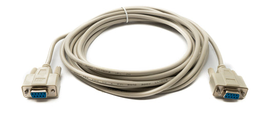 SYSTEM-S D Sub Kabel 5 m 9 Pin Buchse zu Buchse RS232 DB9 in Grau