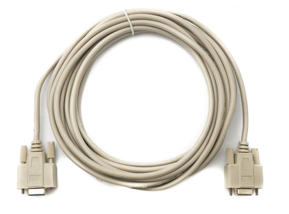 SYSTEM-S D Sub Kabel 5 m 9 Pin Buchse zu Buchse RS232 DB9 in Grau