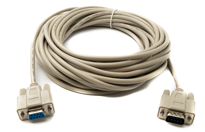 SYSTEM-S D Sub Kabel 10 m 9 Pin Stecker zu Buchse RS232 DB9 in Grau