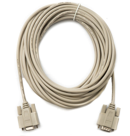 SYSTEM-S D Sub Kabel 10 m 9 Pin Stecker zu Buchse RS232 DB9 in Grau