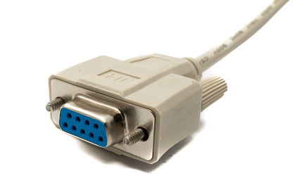 SYSTEM-S D Sub Kabel 10 m 9 Pin Stecker zu Buchse RS232 DB9 in Grau