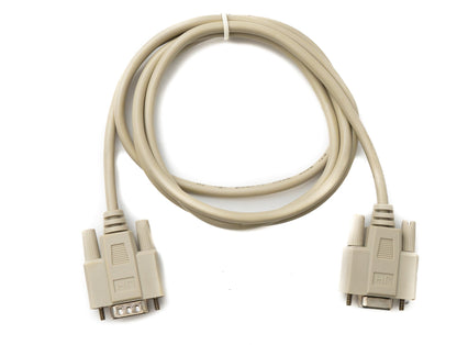 SYSTEM-S D Sub Kabel 150 cm 9 Pin Stecker zu Buchse RS232 DB9 in Grau