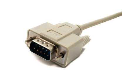 SYSTEM-S D Sub Kabel 150 cm 9 Pin Stecker zu Buchse RS232 DB9 in Grau