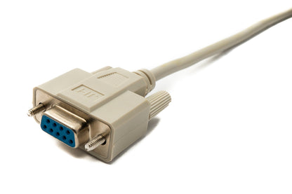 SYSTEM-S D Sub Kabel 5 m 9 Pin Stecker zu Buchse RS232 DB9 in Grau