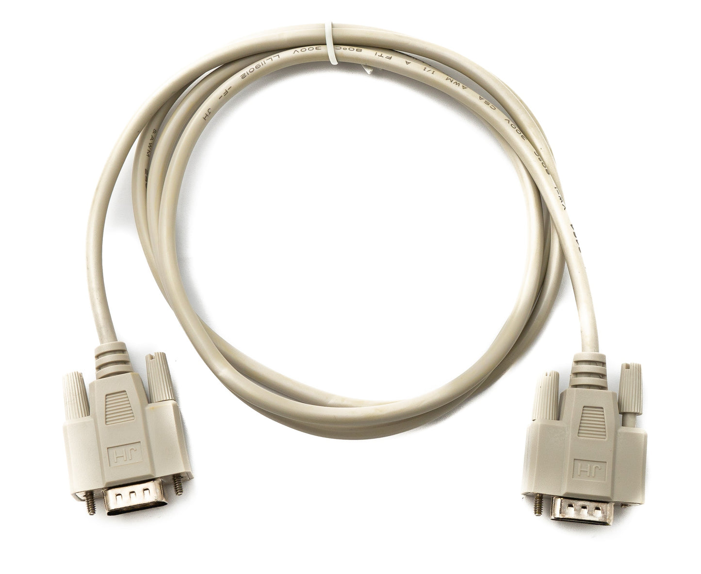 SYSTEM-S D Sub Kabel 150 cm 9 Pin Stecker zu Stecker RS232 DB9 in Grau