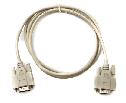 SYSTEM-S D Sub Kabel 150 cm 9 Pin Stecker zu Stecker RS232 DB9 in Grau