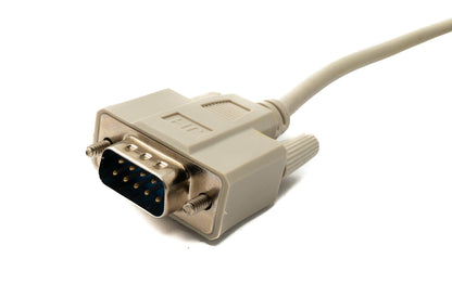 SYSTEM-S D Sub Kabel 150 cm 9 Pin Stecker zu Stecker RS232 DB9 in Grau