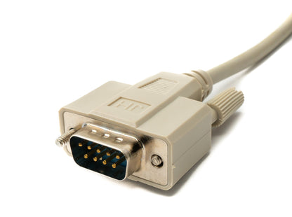 SYSTEM-S D Sub Kabel 5 m 9 Pin Stecker zu Stecker RS232 DB9 in Grau