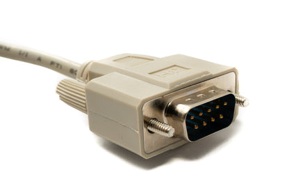 SYSTEM-S D Sub Kabel 5 m 9 Pin Stecker zu Stecker RS232 DB9 in Grau