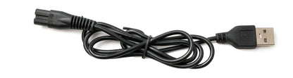 SYSTEM-S USB 2.0 Kabel 80 cm Ladekabel für Philips Rasierer 5 V zu 4.3 V in Schwarz
