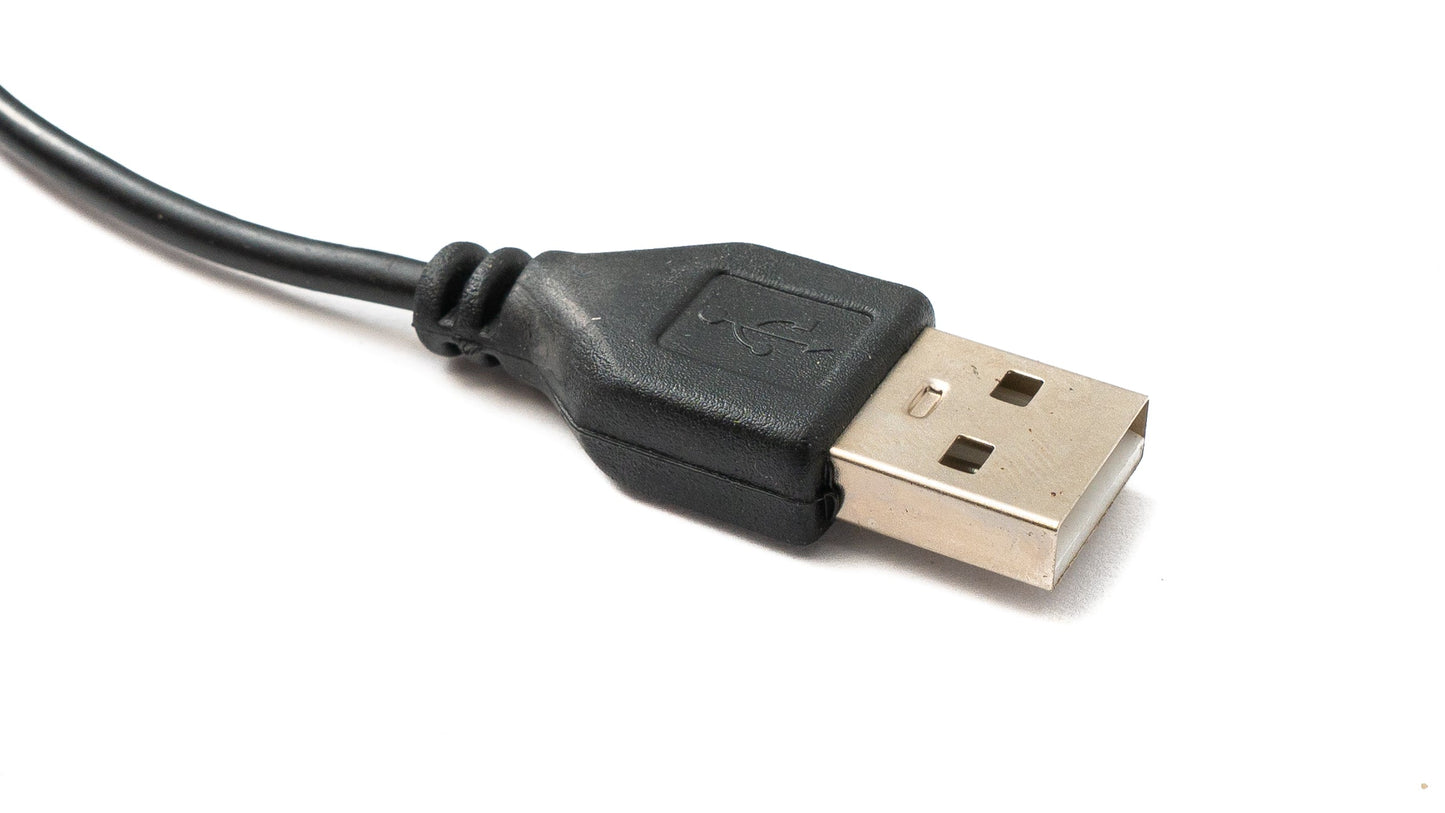 SYSTEM-S USB 2.0 Kabel 80 cm Ladekabel für Philips Rasierer 5 V zu 4.3 V in Schwarz