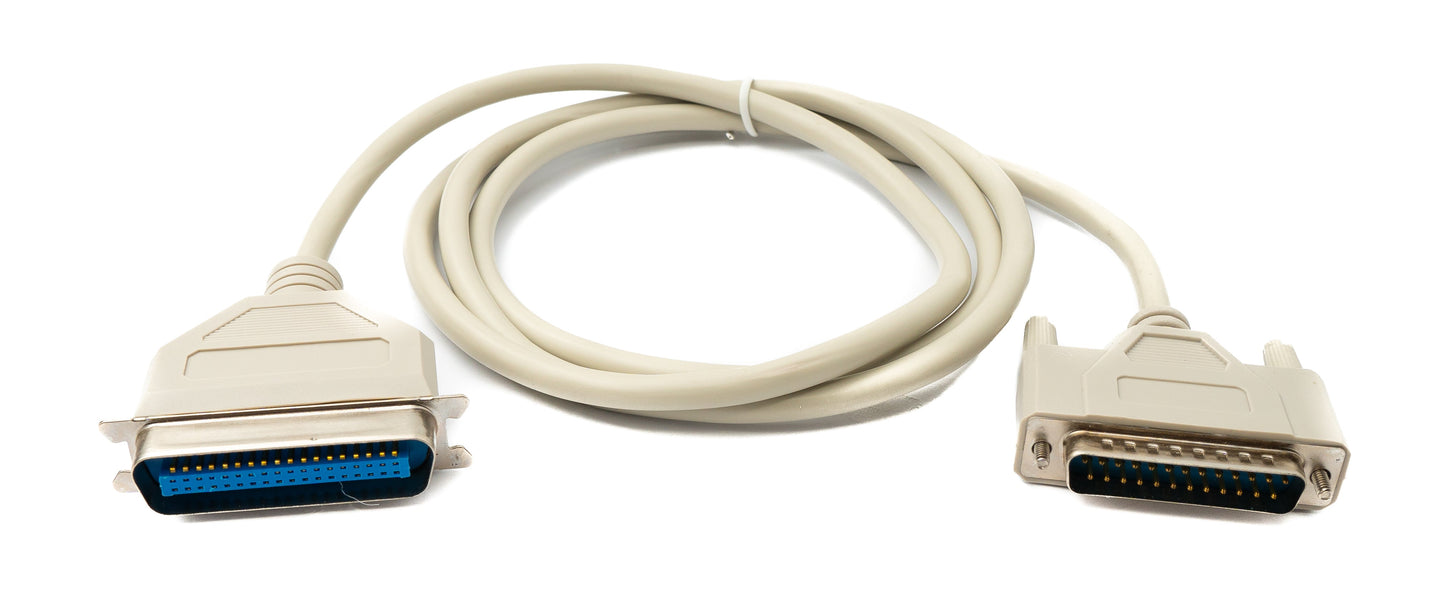 SYSTEM-S D Sub cable 150 cm 25 pin male to 36 pin female DB25 CN36 in grey