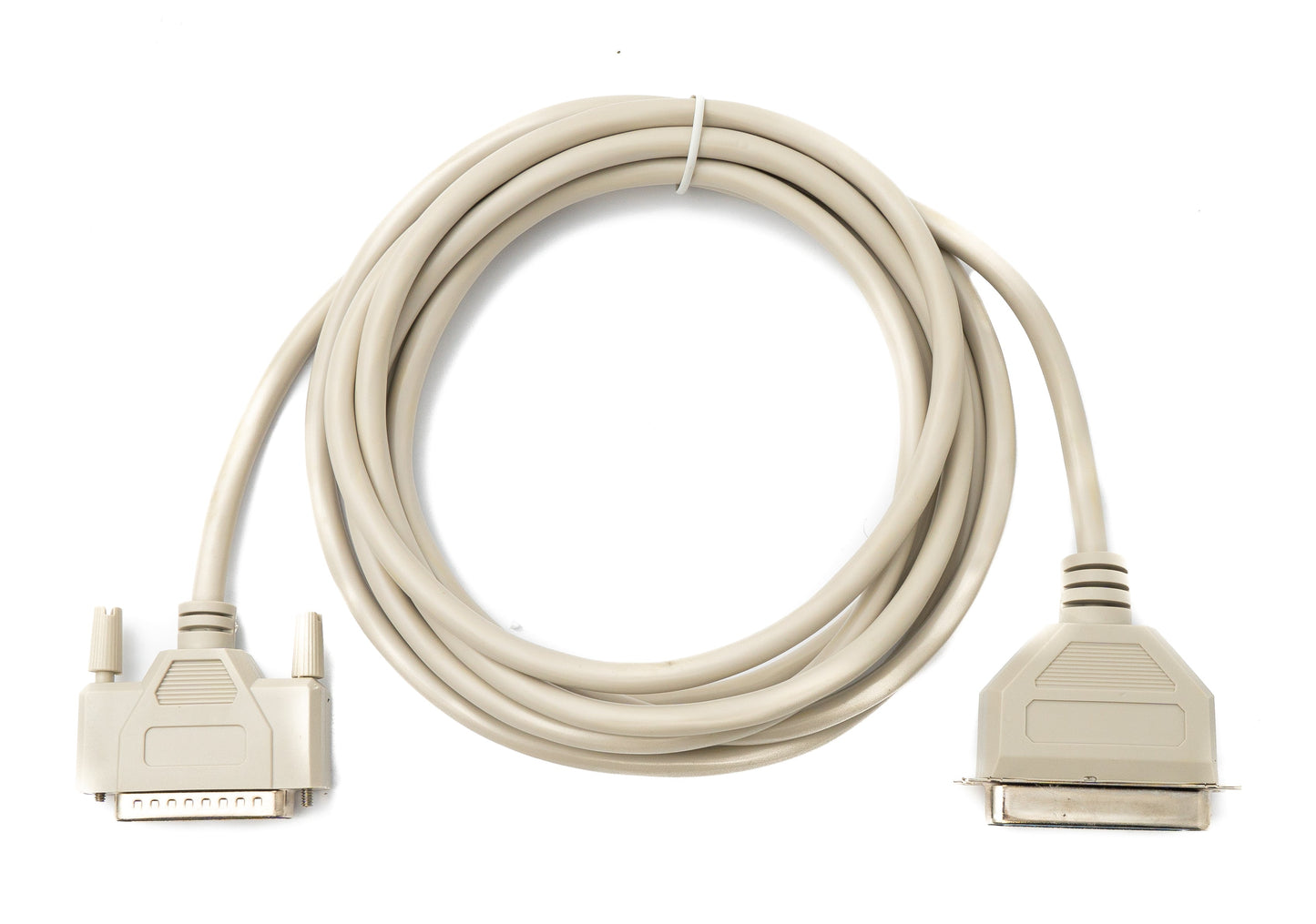 SYSTEM-S D Sub Kabel 3 m 25 Pin Stecker zu 36 Pin Buchse DB25 CN36 in Grau