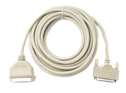SYSTEM-S D Sub Kabel 5 m 25 Pin Stecker zu 36 Pin Buchse DB25 CN36 in Grau