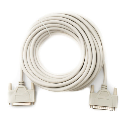 SYSTEM-S D Sub Kabel 10 m 25 Pin Stecker zu Buchse RS530 DB25 in Grau