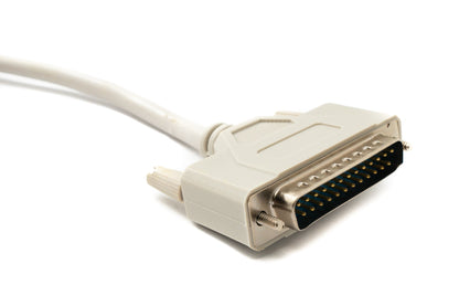 SYSTEM-S D Sub Kabel 10 m 25 Pin Stecker zu Buchse RS530 DB25 in Grau