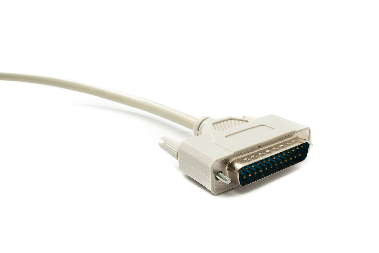 SYSTEM-S D Sub Kabel 150 cm 25 Pin Stecker zu Buchse RS530 DB25 in Grau
