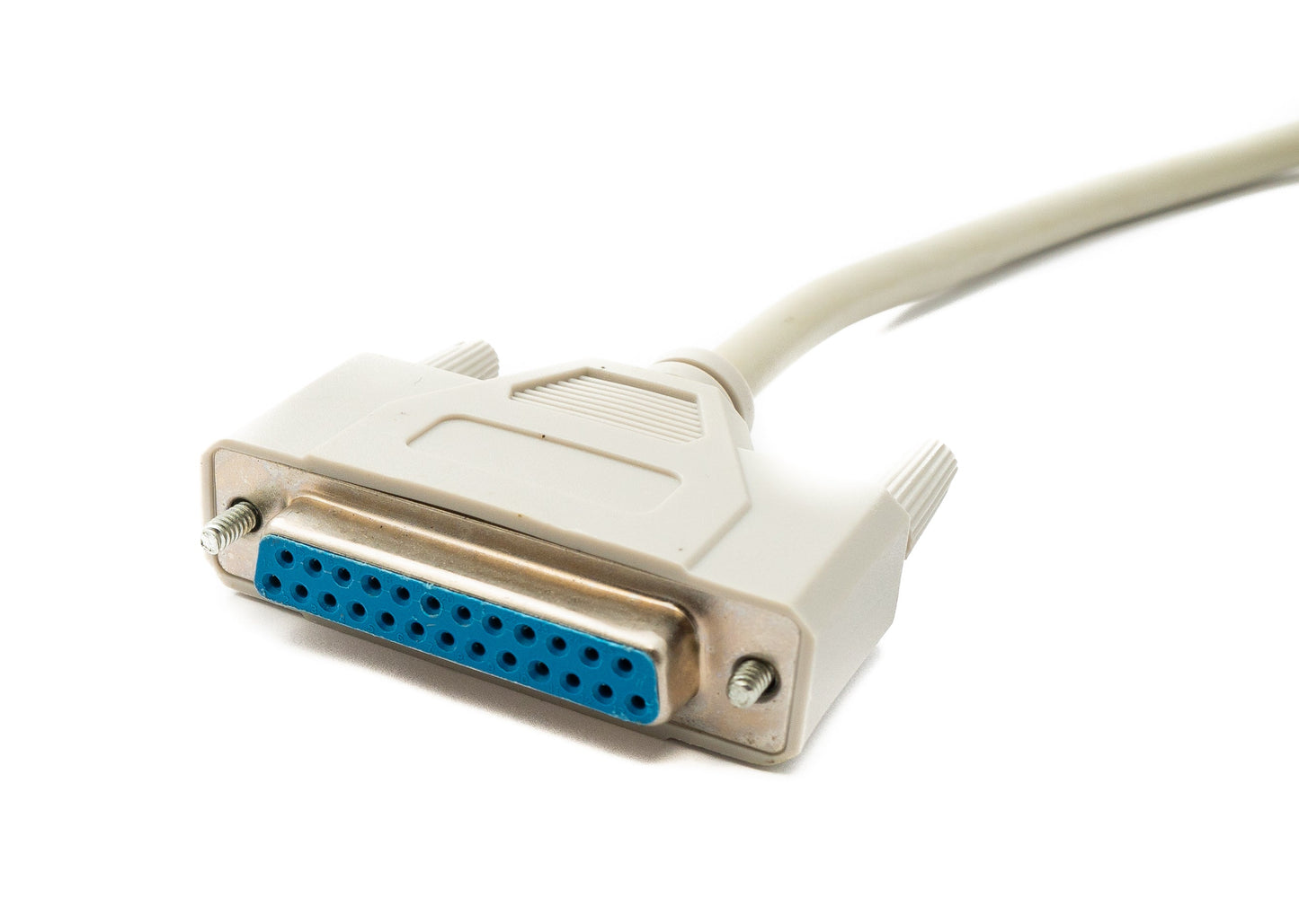 SYSTEM-S D Sub Kabel 150 cm 25 Pin Stecker zu Buchse RS530 DB25 in Grau