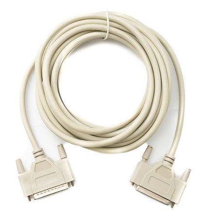 SYSTEM-S D Sub Kabel 3 m 25 Pin Stecker zu Buchse RS530 DB25 in Grau