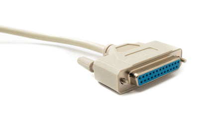 SYSTEM-S D Sub Kabel 3 m 25 Pin Stecker zu Buchse RS530 DB25 in Grau