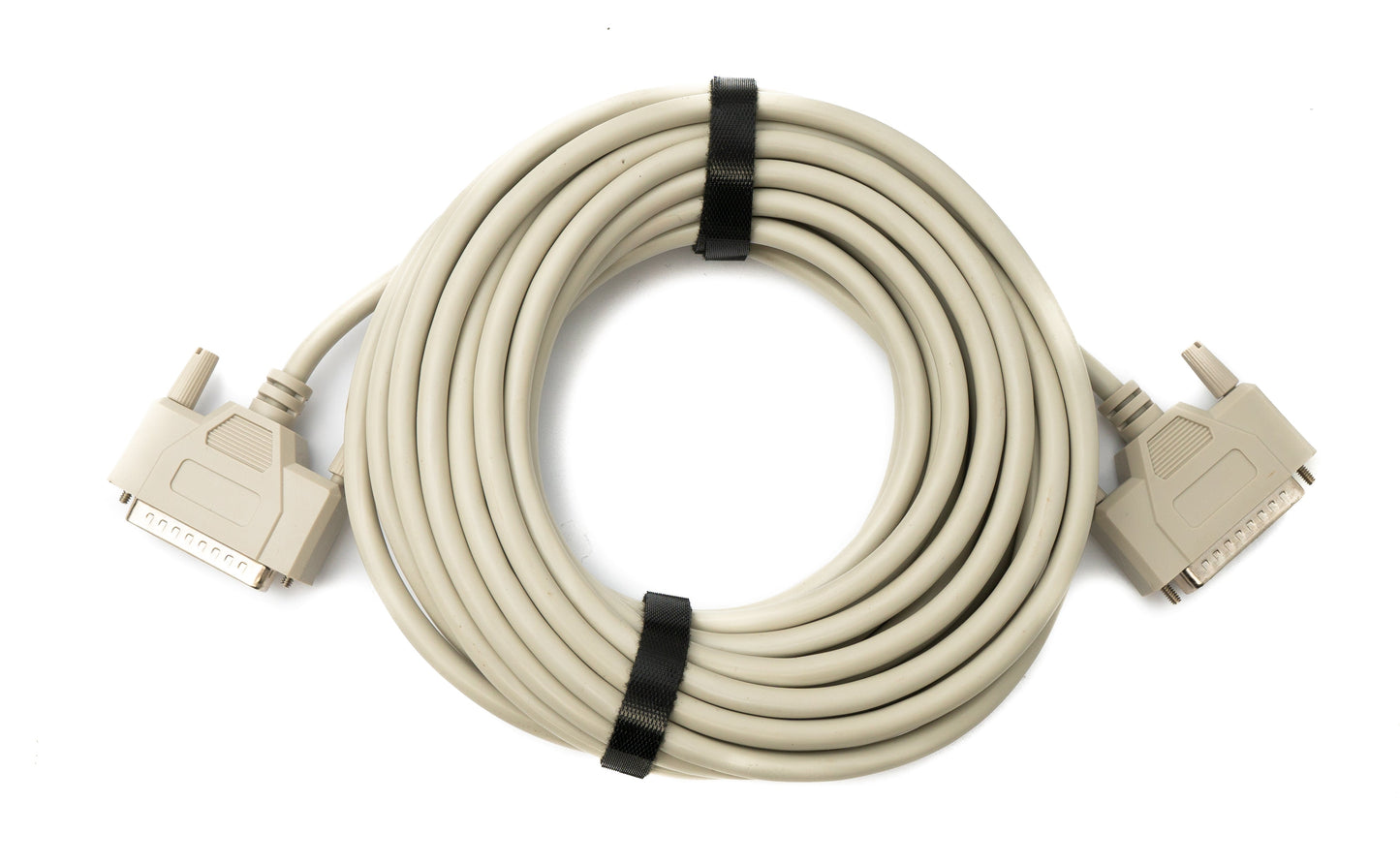SYSTEM-S D Sub Kabel 10 m 25 Pin Stecker zu Stecker RS530 in Grau