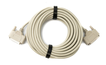 SYSTEM-S D Sub Kabel 10 m 25 Pin Stecker zu Stecker RS530 in Grau