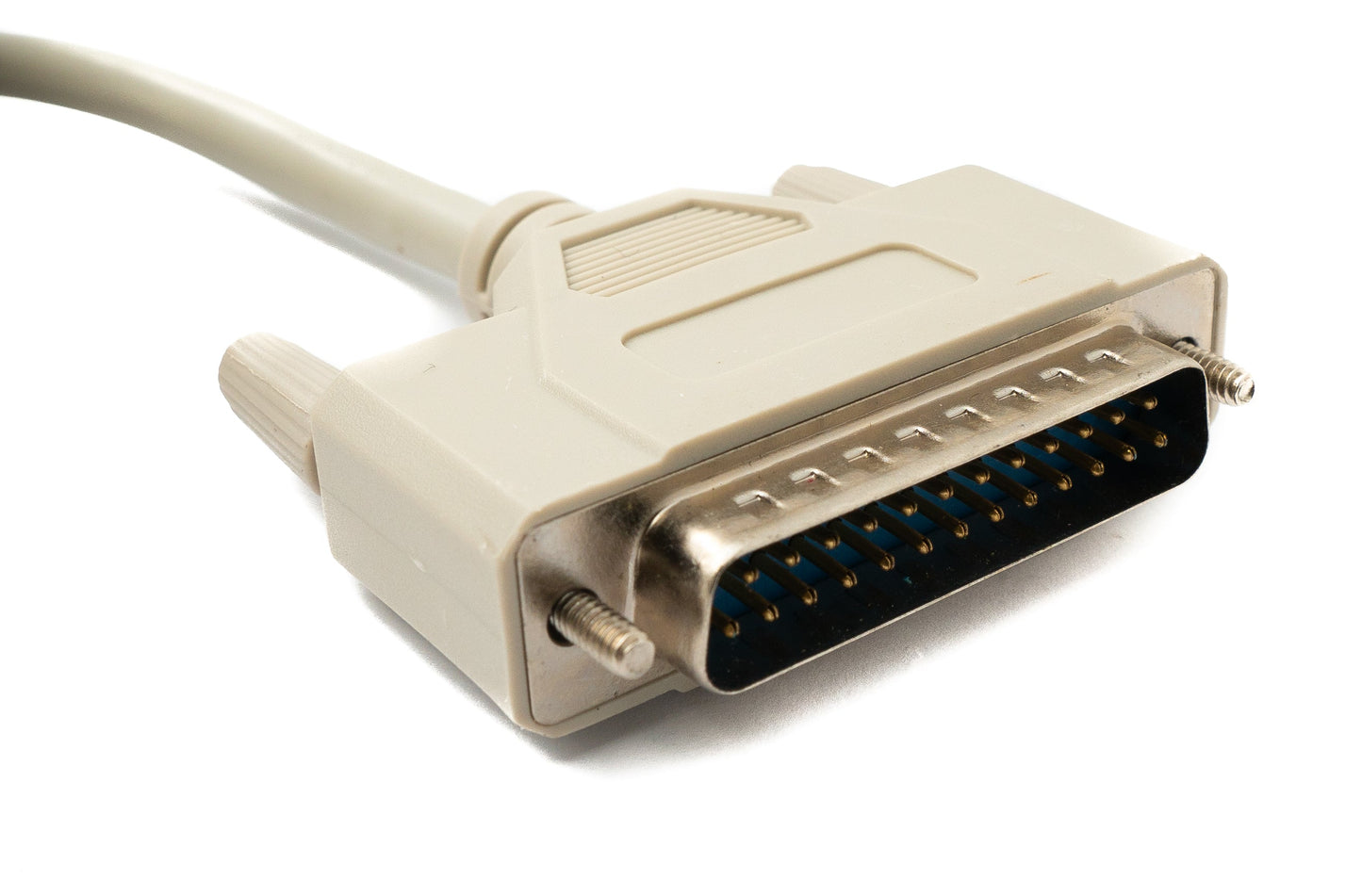 SYSTEM-S D Sub Kabel 10 m 25 Pin Stecker zu Stecker RS530 in Grau