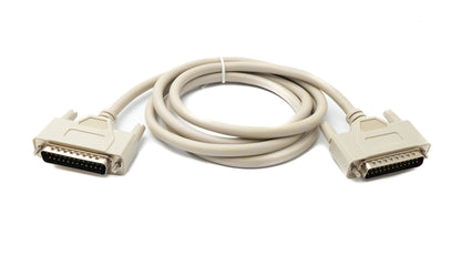 SYSTEM-S D Sub Kabel 150 cm 25 Pin Stecker zu Stecker RS530 in Grau