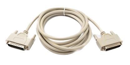 SYSTEM-S D Sub Kabel 3 m 25 Pin Stecker zu Stecker RS530 in Grau