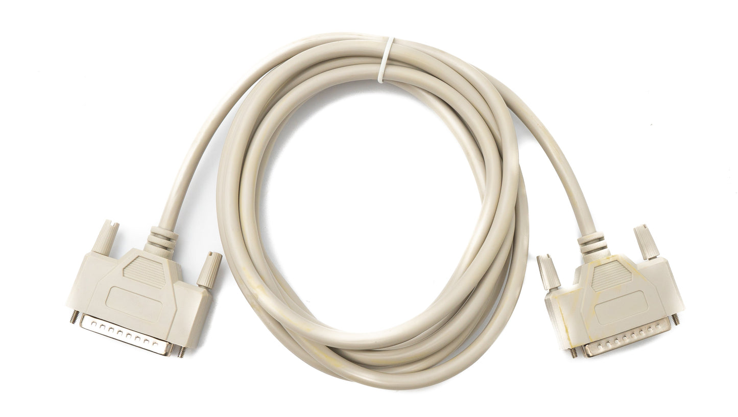 SYSTEM-S D Sub Kabel 3 m 25 Pin Stecker zu Stecker RS530 in Grau