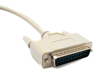 SYSTEM-S D Sub Kabel 3 m 25 Pin Stecker zu Stecker RS530 in Grau