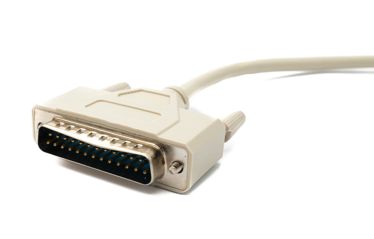SYSTEM-S D Sub Kabel 5 m 25 Pin Stecker zu Stecker RS530 in Grau