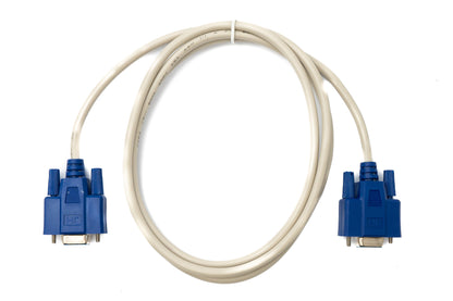 SYSTEM-S D Sub Nullmodem Kabel 150 cm 9 Pin Stecker zu Stecker RS232 in Grau