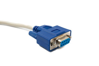 SYSTEM-S D Sub Nullmodem Kabel 150 cm 9 Pin Stecker zu Stecker RS232 in Grau