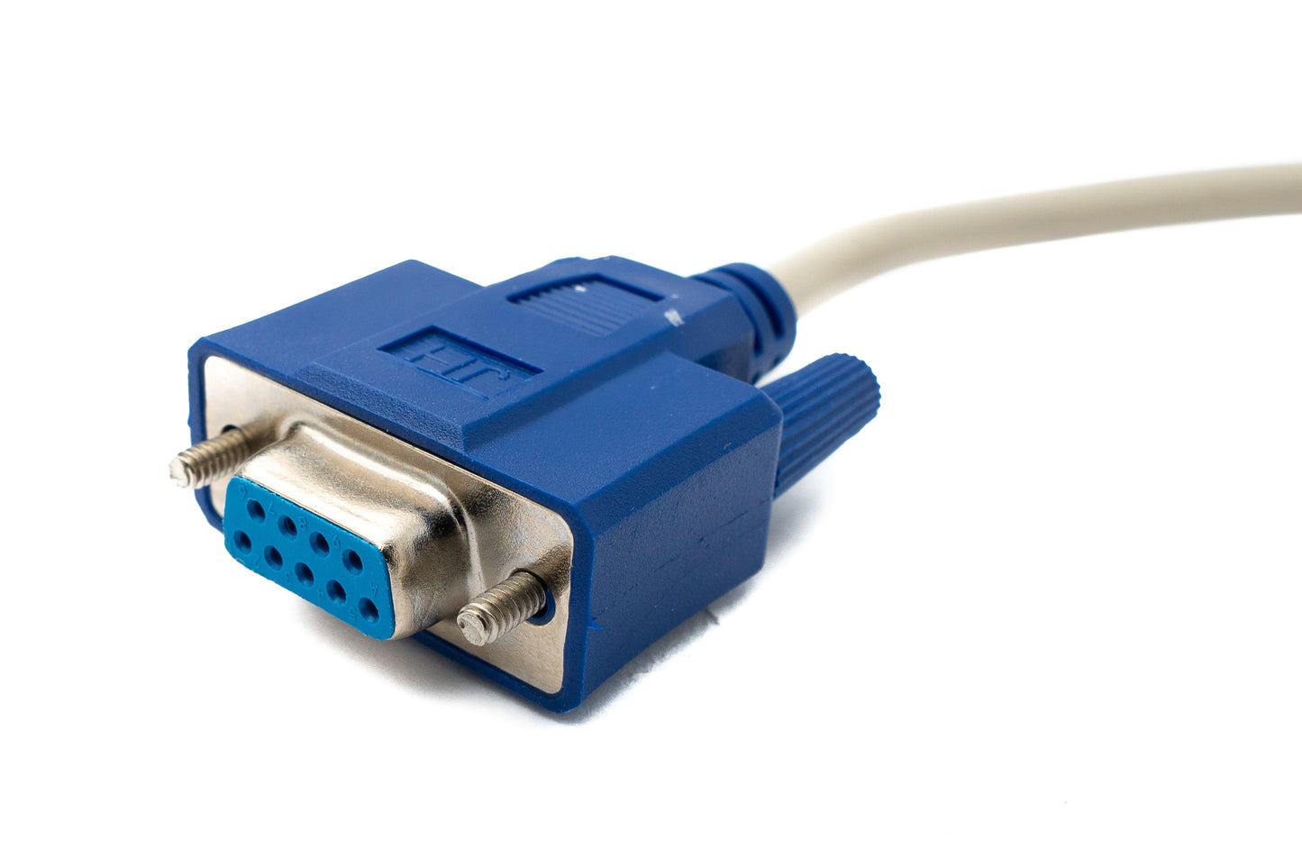 SYSTEM-S D Sub Nullmodem Kabel 150 cm 9 Pin Stecker zu Stecker RS232 in Grau