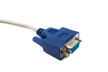 SYSTEM-S D Sub Nullmodem Kabel 3 m 9 Pin Stecker zu Stecker RS232 in Grau