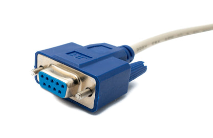 SYSTEM-S D Sub Nullmodem Kabel 3 m 9 Pin Stecker zu Stecker RS232 in Grau