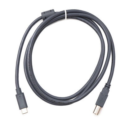 SYSTEM-S USB 3.1 Typ C Kabel 150 cm Stecker zu 2.0 Typ B Stecker in Grau