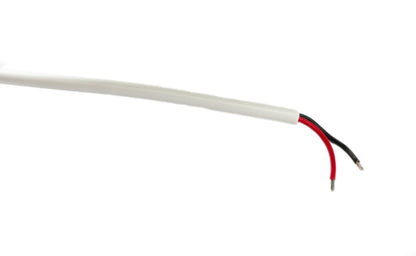 SYSTEM-S USB 2.0 Kabel 100 cm Typ A Stecker zu 2 Pin Pigtail vorgezinnt Draht Schalter Weiß