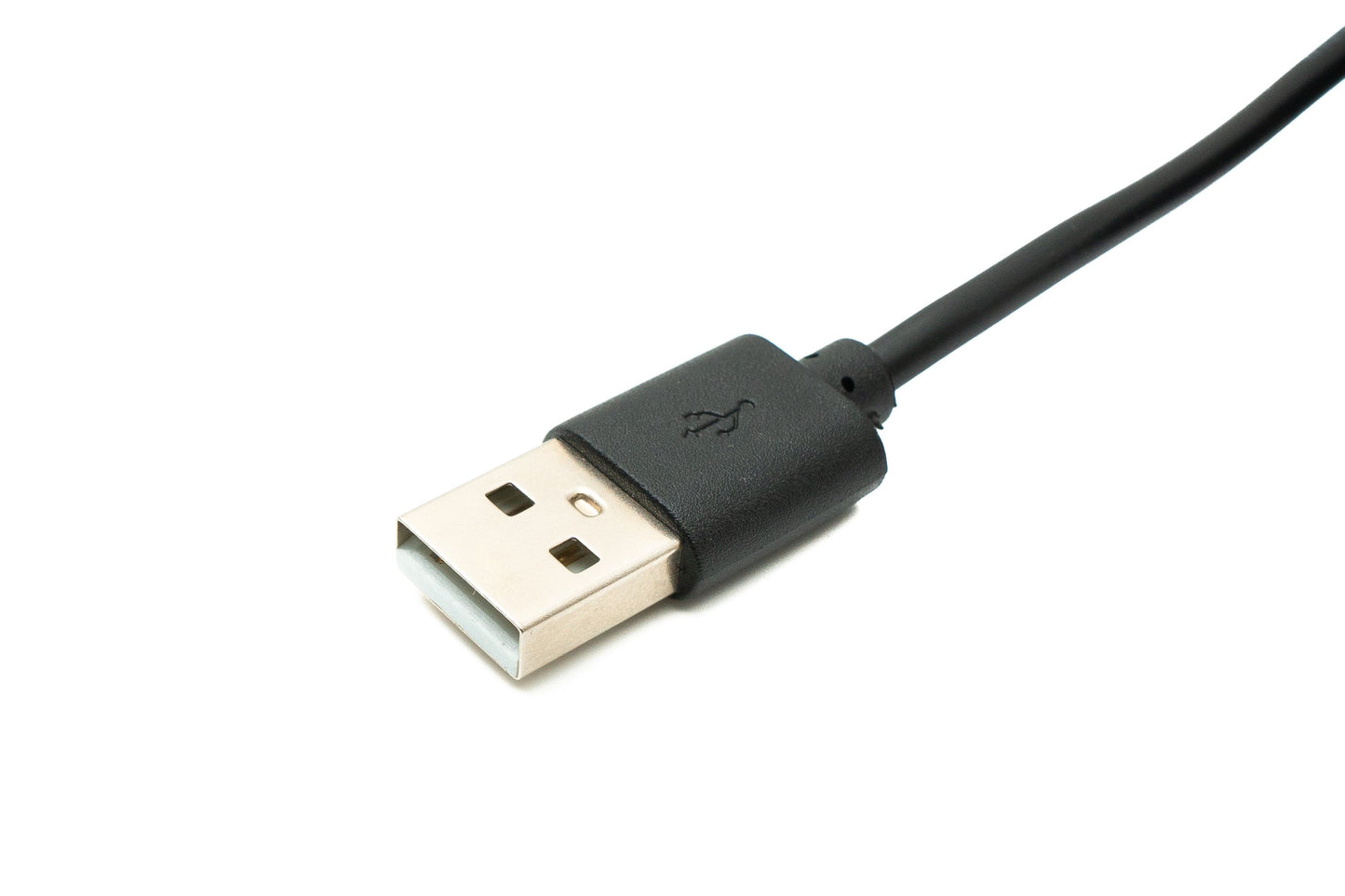 SYSTEM-S USB 2.0 Kabel 100 cm Typ A Stecker zu 2 Pin Pigtail vorgezinnt Draht Schalter Schwarz