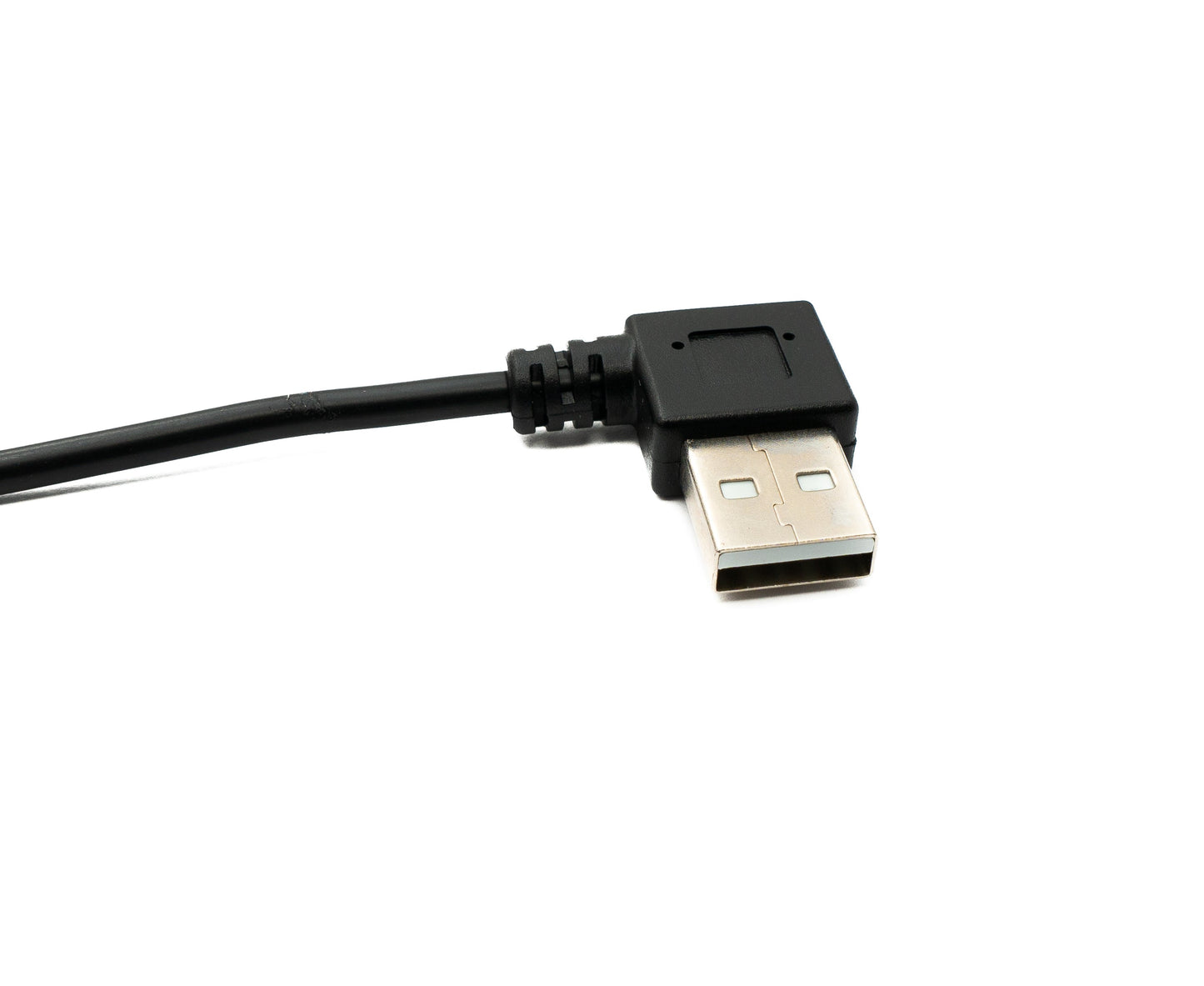 SYSTEM-S USB 2.0 Kabel 100 cm Typ A Stecker zu Buchse Schalter Winkel Left Angled
