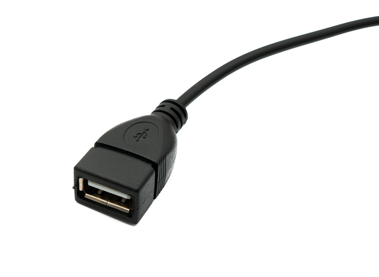 SYSTEM-S USB 2.0 Kabel 100 cm Typ A Stecker zu Buchse Schalter Winkel Left Angled