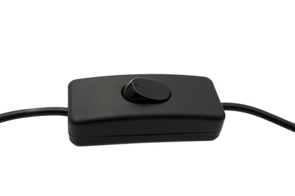SYSTEM-S USB 2.0 Kabel 100 cm Typ A Stecker zu Buchse Schalter Winkel Left Angled