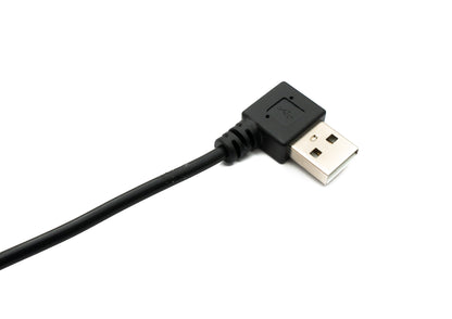 SYSTEM-S USB 2.0 Kabel 100 cm Typ A Stecker zu Buchse Schalter Winkel Right Angled