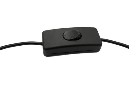 SYSTEM-S USB 2.0 Kabel 100 cm Typ A Stecker zu Buchse Schalter Winkel Right Angled