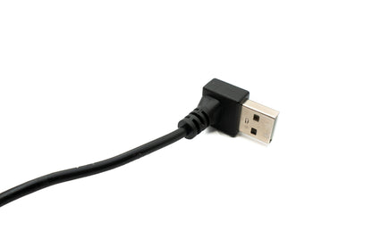SYSTEM-S USB 2.0 cable 100 cm type A male to female switch angle up angled