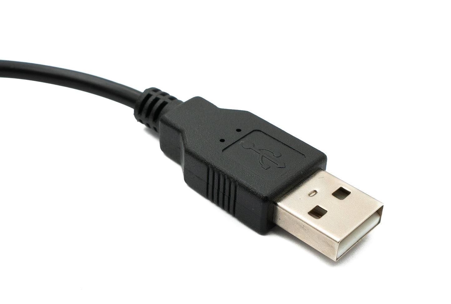 SYSTEM-S USB 2.0 cable 20 cm Type A male to female switch in black