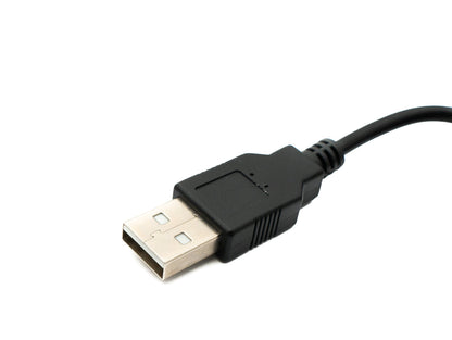 SYSTEM-S USB 2.0 Kabel 20 cm Typ A Stecker zu Buchse Schalter in Schwarz